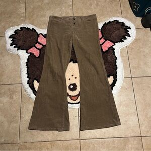 Paris Blues Brown Corduroy Flare Pants Size 11